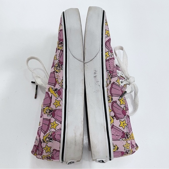 VANS x Nintendo Authentic Princess Peach Sneakers Women Size 5 - Picture 6 of 12
